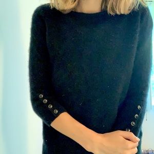 Fuzzy black Talbots sweater